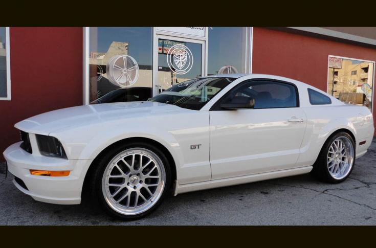 FORD MUSTANG VALENCIE SILVER MACHINED LIP